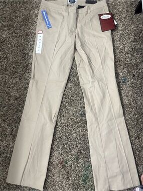 Elite Women's Straight Leg Khaki Pants - Neutral Beige